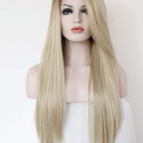 Wowfactor celebrity blonde brown root  lace wig main image 4